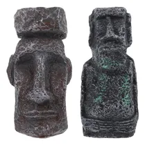 Comprar Ciieeo 2pcs Isla De Pascua De La Isla Moai Estatua De Escult