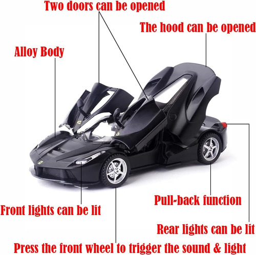 Vehículos De Aleación Coleccionables Ferrari Race Laferrari