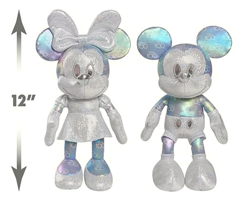 Just Play D100 Mickey & Minnie Par De Peluche, Juguetes Para