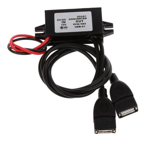 Dual Usb Auto Convertidor Módulos 12v A 5v 3a 15w Adaptador