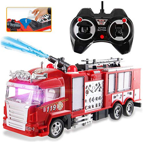 Camión De Juguete R - C Rescue Fire Engine - Radio Control R