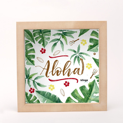 Imagen 4 de 7 de Cuadros Decorativos Frases Flores Tropical