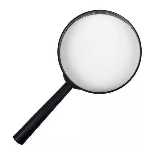 Imagen 3 de 3 de Lupa De Mano 50 Mm Escolar Mango Negro Plastico Aumento