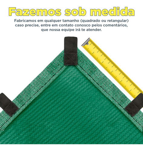 Tela Sombreamento Toldo 90% Verde 4x4 Garagem Estacionamento