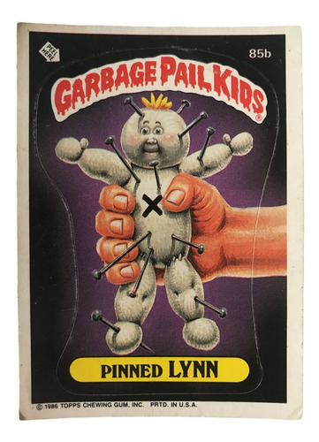 Garbage Pail Kids Card #85b Pinned Lynn Topps 1986 Series 3