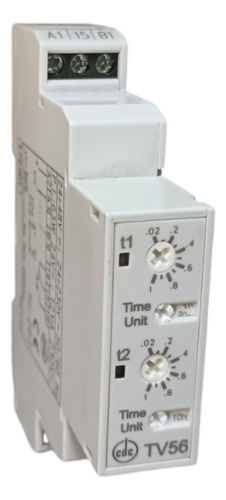 Timer Bifuncion Cdc Tv56 1s-10h 24-48vdc/24-230vac
