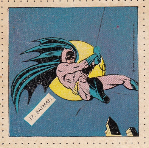 1969 Superheroes Batman Figurita Nº 17 Album Novaro Vintage