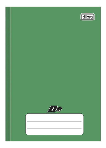 Caderno Brochura Capa Dura 1/4 Dmais Verde 48fls Tilibra