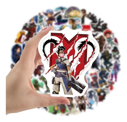 Apex Legends 50 Calcomanias Stickers Pvc Videojuego