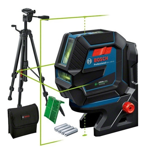 Nivel Laser Bosch Gcl 2-50g + Base Rm10 Y Tripode