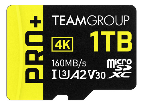 Teamgroup Tarjeta A2 Pro Plus De 1 Tb Micro Sdxc Uhs-i U3 A2