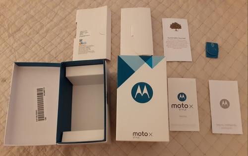 Caja Motorola X Style Bamboo White,modelo Xt 1572. Completa. | MercadoLibre