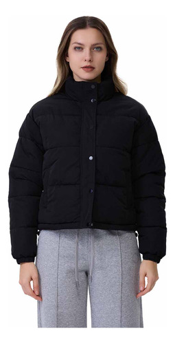 Parka Mujer Puffa Ajustable Cintura Negro Fashion's Park