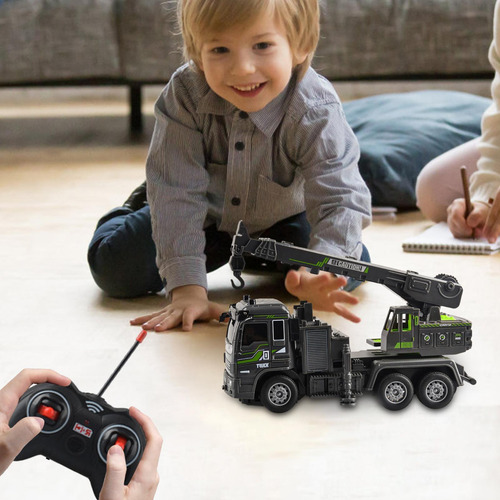 Grúa Rc Coche De Construcción Mecánica Excavadora Y Nivelado