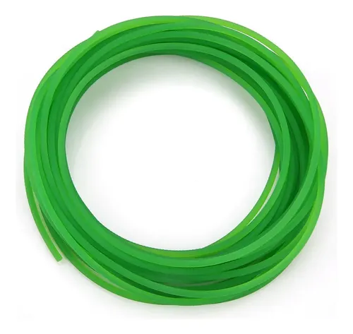 Correa Redonda De Poliuretano Pu De Superficie Rugosa Verde | Cuotas ...