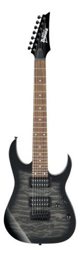 Guitarra eléctrica Ibanez RG GIO GRG7221 de arce/álamo transparent black sunburst con diapasón de amaranto