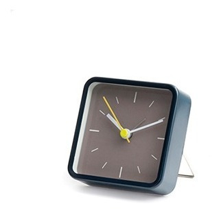 Kikkerland Reloj Con Alarma Cuadrado Azul