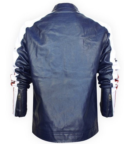 Imagen 6 de 9 de Chamarra Vini Piel Biker Moderna Roosevelt Kevin Premium 07