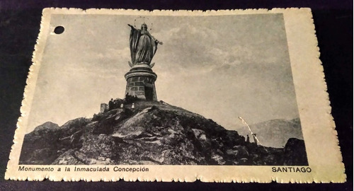Postal Inmaculada Concepcion Del Album Chile Al Día 1916 