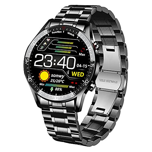 Smart Watch Hombres, Rastreador De Fitness, Monitor De ...