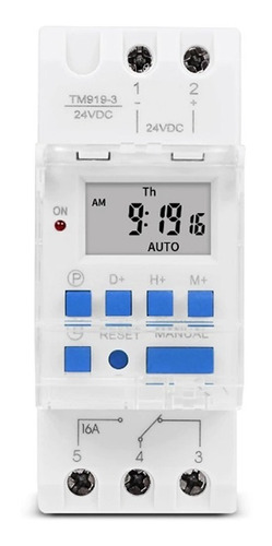 Temporizador Timer Digital Relé Interruptor Horario 24v 16a