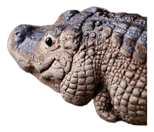 2 Arcilla Cocodrilo Mini Té Mascota Estatuilla Recuerdo