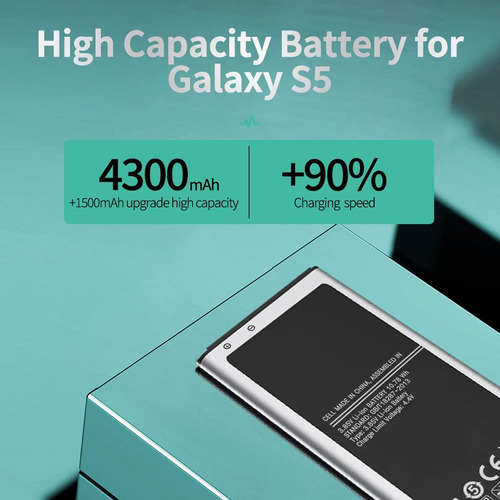 Bateria Para Galaxy S5 4300 Mah Alta Capacidad Repuesto