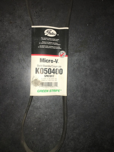 Correa 5pk1017 Poly-v 5-rib Eq. K050400 17mm X 1031mm