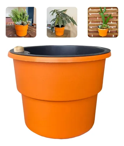 Kit 8 Vasos Auto Irrigável Floreira Cachepo Vaso Planta 20cm