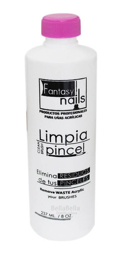 Limpia Pincel Para Uñas De Acrílico Fantasy Nails 8 Oz