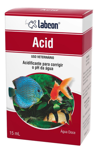 Imagem 1 de 3 de Labcon Alcon Acid 15ml Acidificante Baixar Ph Aquário Doce