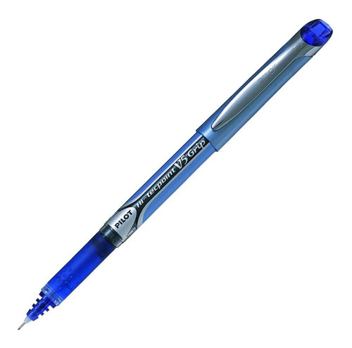 Boligrafo Gel Hi-tecpoint V5 Pilo - Unidad  Color de la tinta Azul Color del exterior Gris