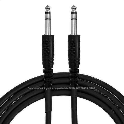 Imagen 7 de 8 de Cable Audio Guitarra Bajo Instrumentos Plug Plug Recto 6m