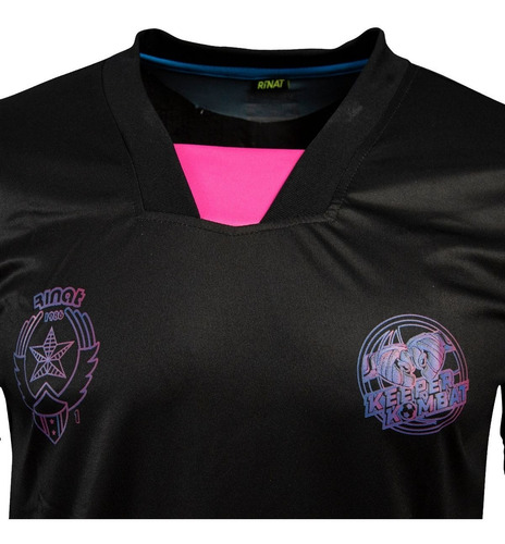 Imagen 3 de 4 de Jersey De Portero Rinat Keeper Kombat Infan Negro Rosa Azul