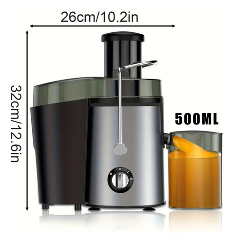 Extractor De Jugos Eléctrico Frutas Verduras Exprimidor Casa