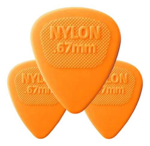 Palheta Dunlop Nylon Midi 0.67mm - Kit Com 3