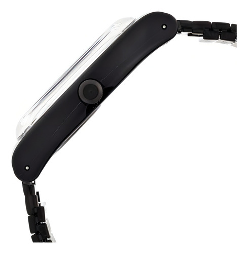 Relógio de pulso Swatch Mystery life com corria de aço inoxidável cor preto