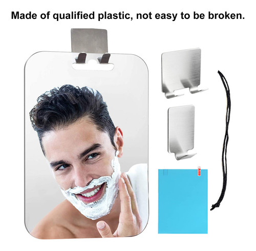 Espejo Antivaho. Afeitado Sin Niebla Con Espejo De Pared Par