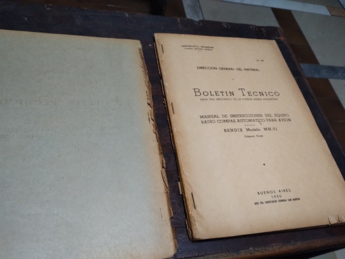 Manual Instrucciones Equipo Radio Compás Para Avión Bendix (Usado)