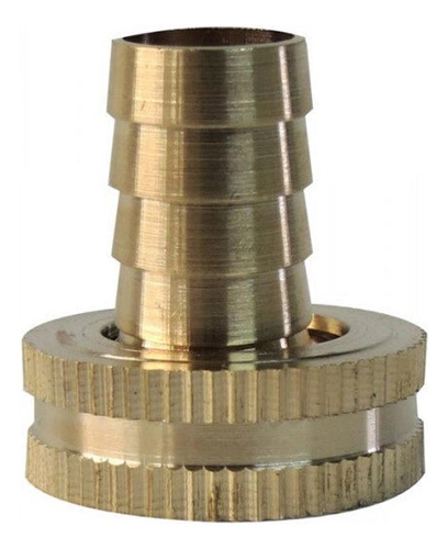 5pz Conexion Conector Manguera Jardin Laton Hembra 1/2'' Cnx Color Dorado