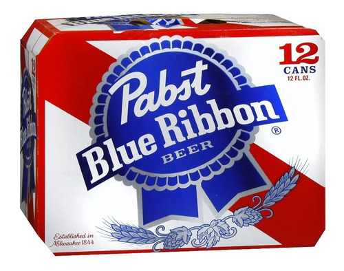 Cerveja Pabst Blue Ribbon - Pack 12 Unidades (350ml)