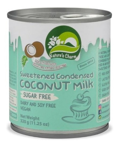 Leche Condensada De Coco Sin Azucar 320g - Nature´s Charm