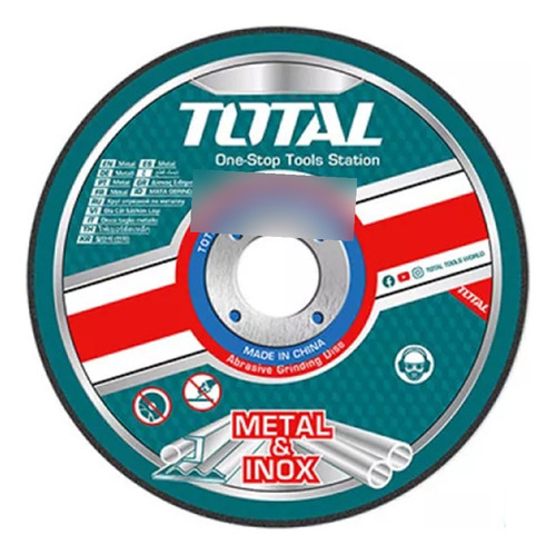 Disco Corte P/ Metal Acero Inoxidable 180mm Total Tac2161801 Color Turquesa