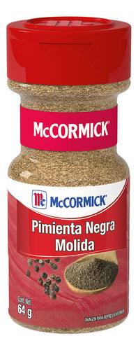 Pimienta Negra Molida En frasco 64 g Mccormick