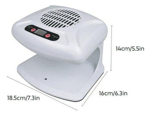 Air Nail Fan Blow Dryer Soplador Esmalte Uñas Blanco