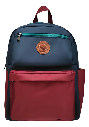 Fm Mochila Grande Escolar Azul Dc 02254
