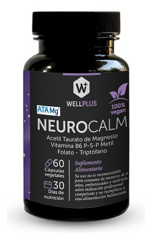 Suplemento En Capsulas Neurocalm Wellplus 60 Capsulas