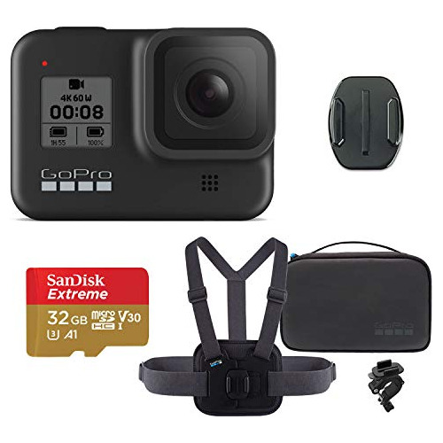 Gopro Hero8 Camara Accion Negra Kit Deportivo Memoria 32