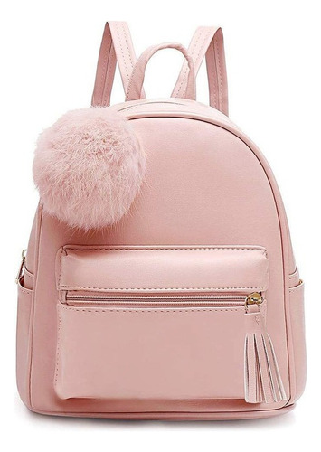 A Mini Mochila Para Mujer Bolso De Viaje Pu Cuero Casual