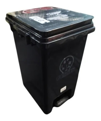 Papelera Cuadrada De 20 Litros De Pedal Luxury Nueva Norma